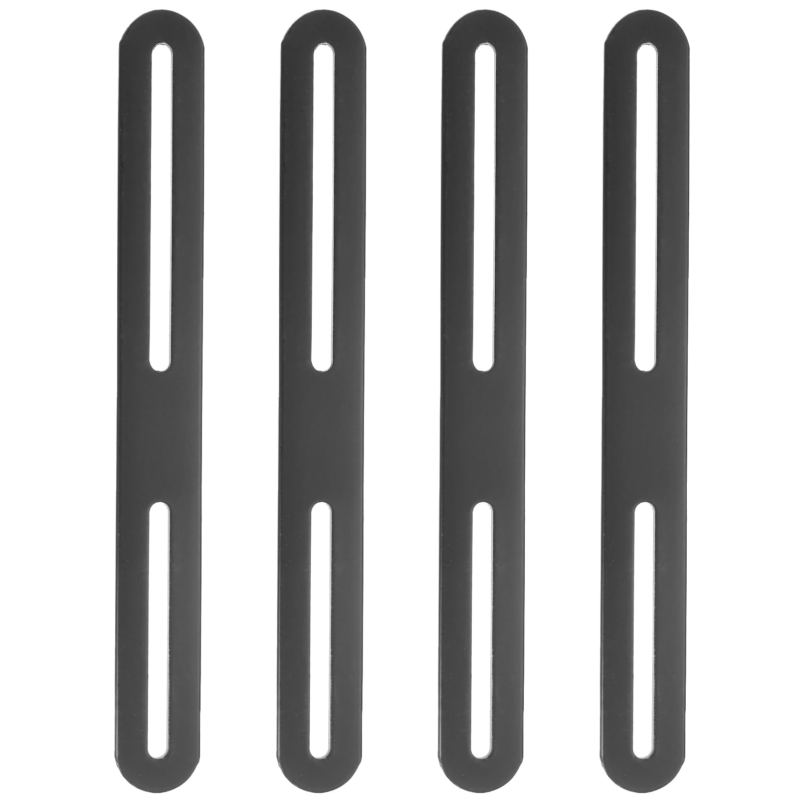 PATIKIL Stainless Steel Corner Braces 10.83 x 0.94 Inch,4 Pieces L Bracket Joint Right Angle Support Bracket L Shaped Corner Fasteners for Shelves, Black