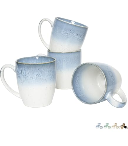 Ensemble De 4 Tasses à Petit Déjeuner 370cc