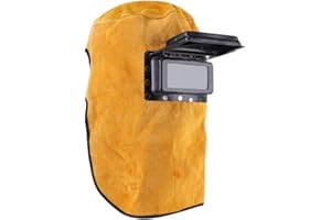 Comfortable Leather Welder Welding Mask Work Hood Helmet Clamshell Welder Helmet Good Quality Heat Resistant Breathable Weldi