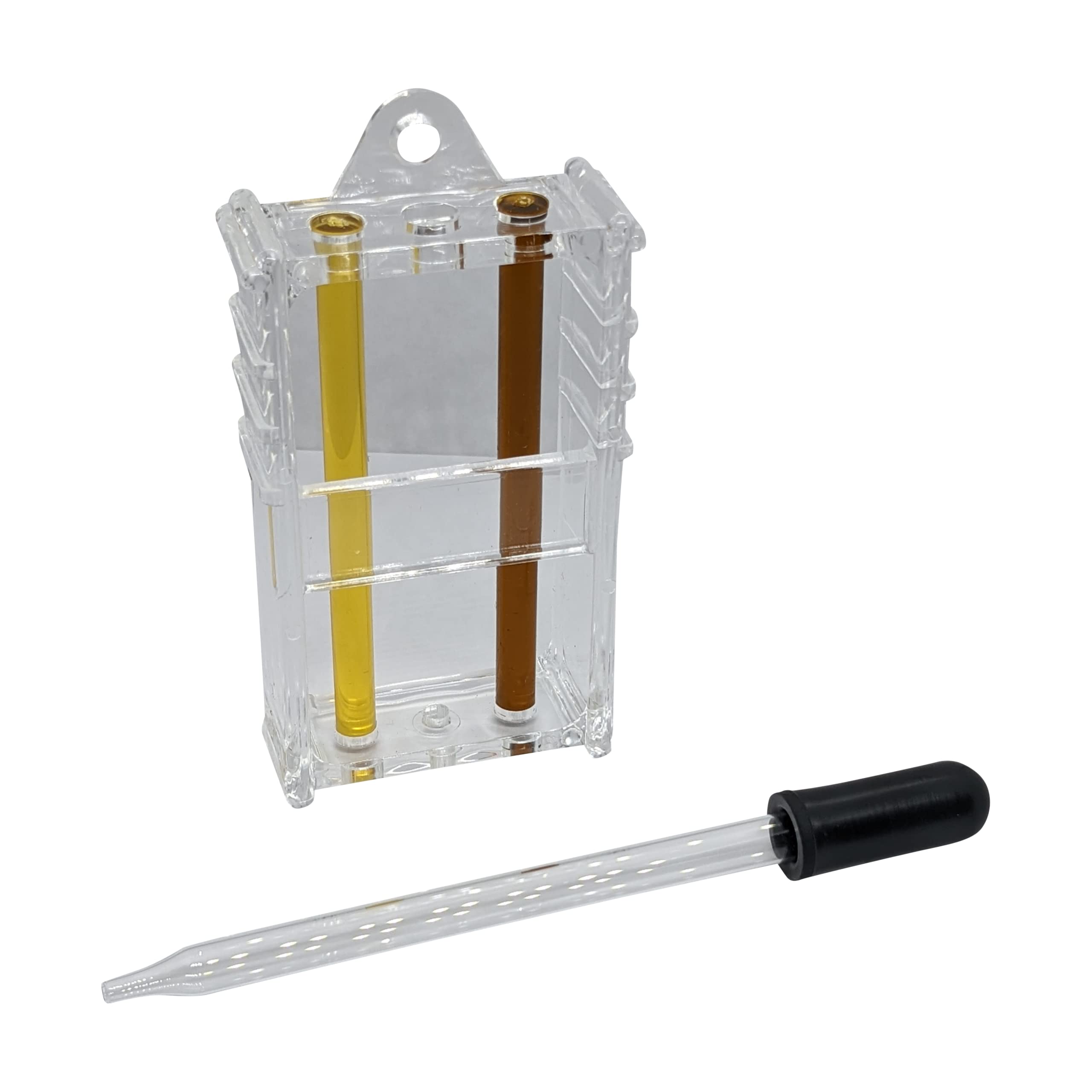 Fryer Oil Visual Test Kit with Dropper & Two Tubes (14-17 & 25 TPM) for Monitoring Shortening Quality