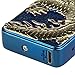 Padgene Electronic Pulse Double Arc Cigarette Lighter, Chinese Dragon Windproof Flameless USB Rechargeable Arc Lighter, Dark Blue