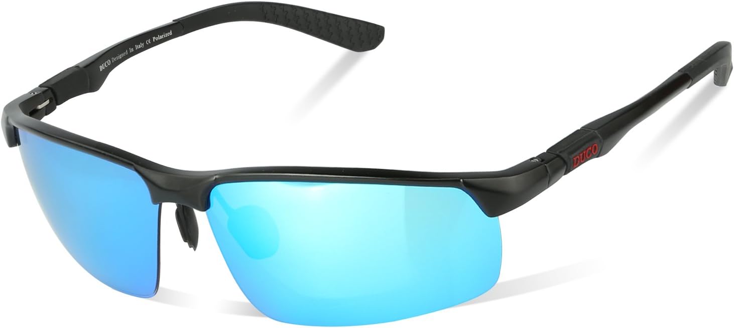 Duco Men's Hot Fashion Driving Sunglasses Polarized Glasses Sports Eyewear Fishing Golf Goggles with Al-Mg Frame 8188