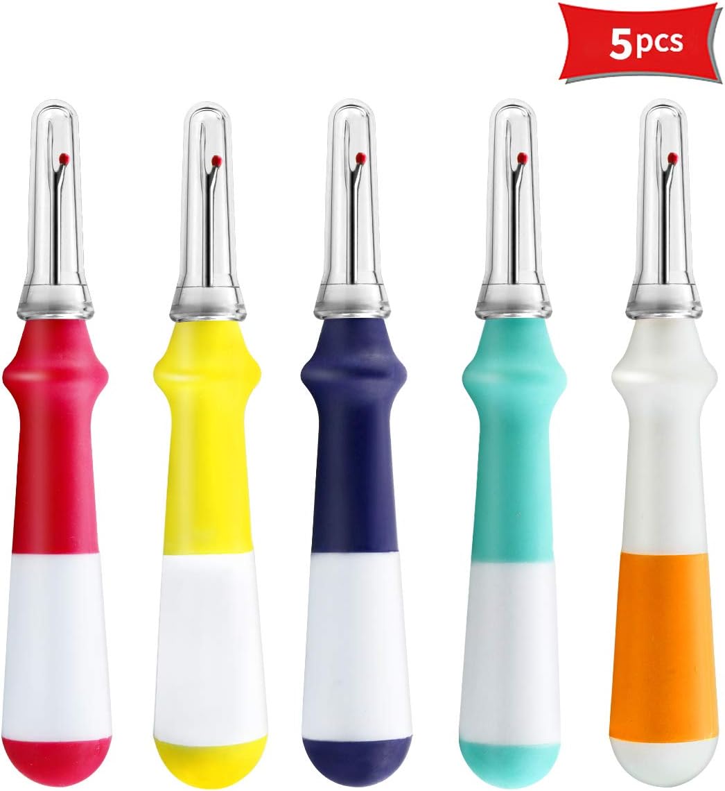 Kuqqi 5 Pcs Large Seam Ripper, Colorful Handy Sewing Seam Rippers, Stitch Rippers