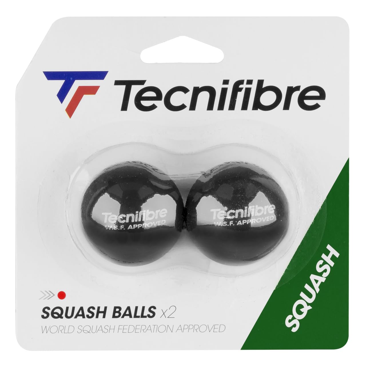 Tecnifibre Squash Balls - Red Dot Pack of 2 — image 1