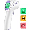 No-Touch Thermometer for Adults and Kids, Digital Thermometer with Fever Alarm, Fast Accurate Results, Easy for All Ages, FSA Eligible (Purple)