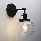 Pathson Hardwired Wall Sconce with Clear Globe