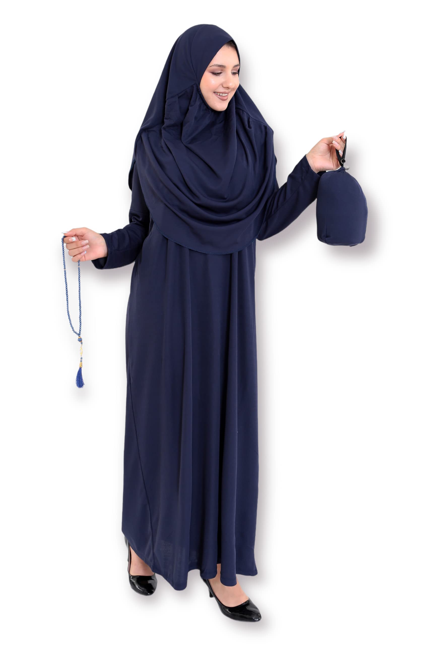 Navy Blue Hijab Blue Scarf Amazon Avanos Prayer Clothes For Muslim