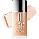 Clinique Even Better Makeup Liquid Foundation SPF 15 With Vitamin C For Dry + Oily Combination Skin Types | Medium Coverage + Natural Finish | Evens Skin Tone + Reduces Dark Spots