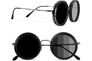 Amazefull Adjustable Sunglasses Stepless, Using ND filter, adaptive Sunglasses,1-9 Levels for outdoors - Eyewear with Adjustable fit