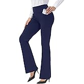 IKULE Bootcut Yoga Pants for Women High Waist Dress Pants Flare Leggings 27" 29" 31" 33" 35" 37" Workout Pant for Casual Work