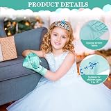 Vicloon Elsa Princess Tiara Wand Gloves Braid Cosplay Costume Set 10pcs view 6