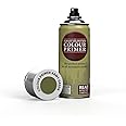 The Army Painter Color Primer Spray Paint, Army Green, 400ml, 13.5oz - Acrylic Spray Undercoat for Miniature Painting - Spray Primer for Plastic Miniatures