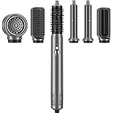 AOMEES Professional Hot Air Styler & Drying System, 6 in 1 Powerful Hair Dryer Brush • Styling Without Heat Damage, with Air Curler, Hair Dryer, Volumizer, Hair Straightener, Smooth Comb