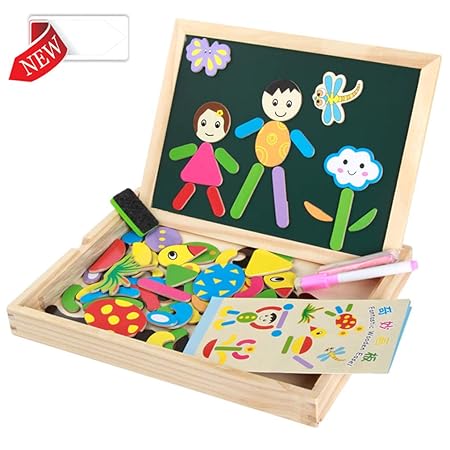 Dasgf Magnetica Giocattoli In Legno Puzzle Lavagna Giochi