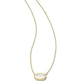 Kendra Scott® Grayson Stone Pendant Necklace – Brass Construction – 14K Gold Plating – Lobster Clasp