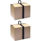 QWORK Carrying Strap with Handle, 2 Pack Heavy Duty Ordinary Luggage Lashing Strap Holder for Safe Moving and Lifting and Carrying of Heavy Cases, Groceries, Luggage