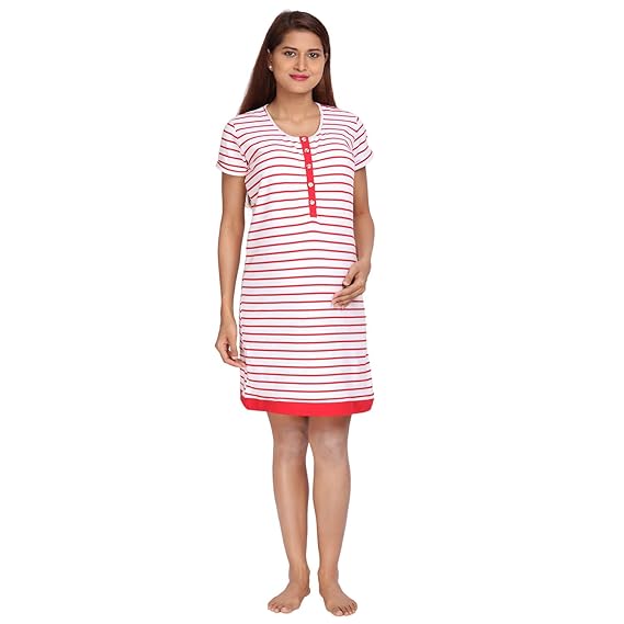 Women's Cotton A-Line Maternity Nightgown
