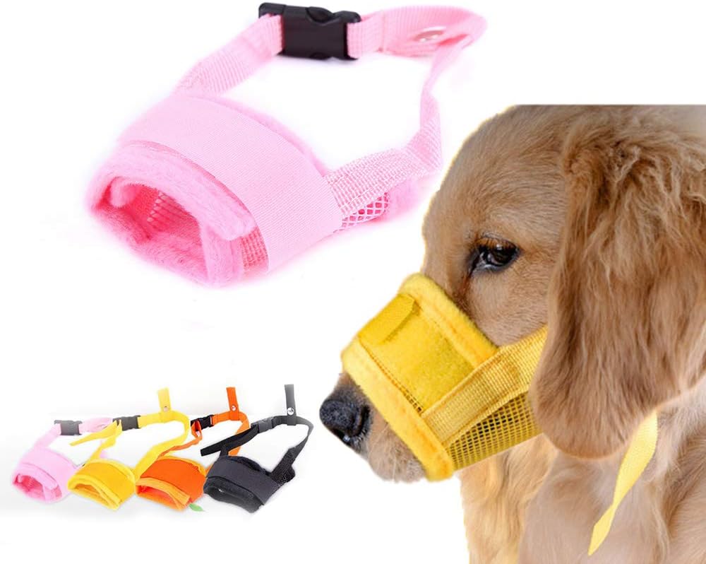 Amazon 養楽堂 犬のマズル 犬用マズル口輪 拾い食い 無駄吠え 噛みグセ キズなめ 咬みつき防止 グルーミング 診察 Xl ピンク 養楽堂 マズル 口輪 通販