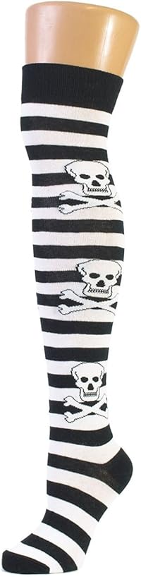 chaussettes tête de mort femme 1