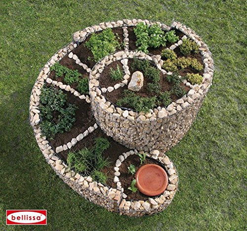Gartenwelt Riegelsberger Große Kräuterspirale Gabione Gabionen Gartendekoration Kräuterschnecke 200 x 150 cm – Bild 5