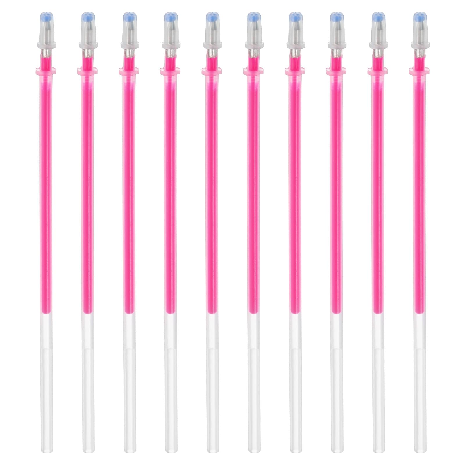 PATIKIL 1mm Gel Pens Refills, 24 Pack Fluorescence Metallic Ink Bold Point for Adults Coloring Books Scrapbooking Art Drawing Journaling, Rose Red