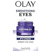 Olay Retinol 24 Night Eye Cream for Smooth Fine Lines, Anti-Aging Eye Cream, Fragrance-Free, 15 mL