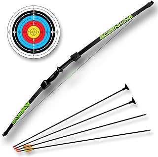 Bogenkönig Pfeil und Bogen Kinder Set Jugendbogen Kinderbogen Recurve Zielscheibe 15lbs Kinder Pfeilbogen Anfänger Jugendliche