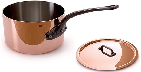 Mauviel M Heritage Copper Made In France M250 C 6501 21 3 1 2 Quart Saucepan With Lid Cast Iron Handle By Mauviel Amazon De Home Kitchen
