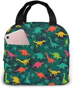 Caja De Almuerzo De Camuflaje De Dinosaurio Colorido Bolsa De Comida