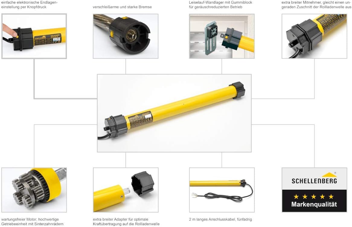 Schellenberg Maxi Plus 20740 Tubular Motor 40 Nm, Steel Tube Shaft, 60 Mm - Image 4