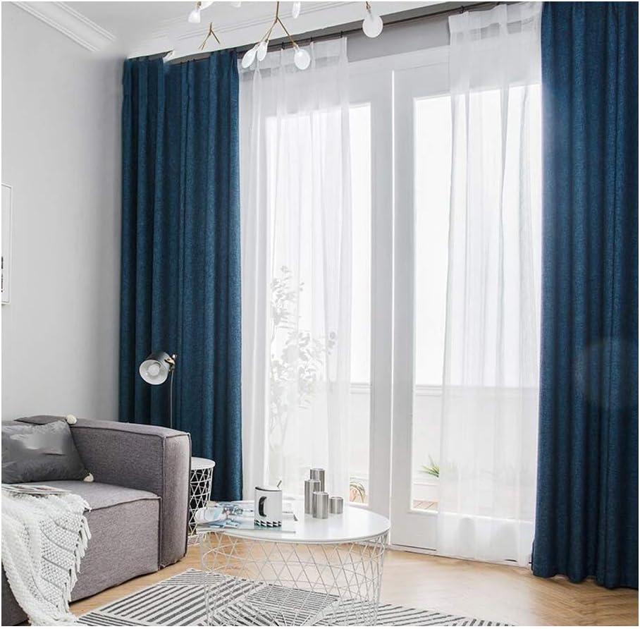 SLTO-B-B-250 cm - Cortinas de aislamiento térmico para sala de estar