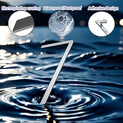 TILUODA Self-adhesive house number 5