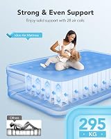 iDOO Inflatable Air Mattress Queen? 190x137x38cm Built-in Pump 295kg Load view 4