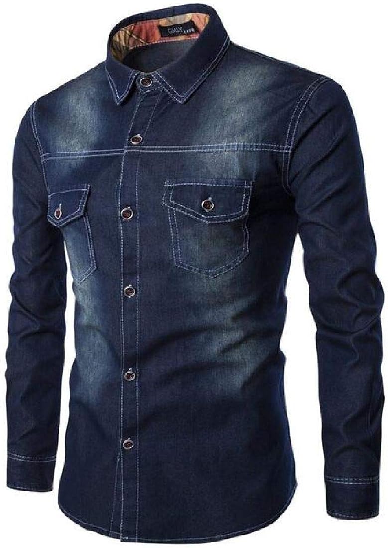 big & tall denim shirts