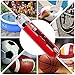 Fulwind Ball Pump with Gauge, 5 Needles, 2 Nozzles: Mini Air Pump for Balls and Inflatables - Compact 6