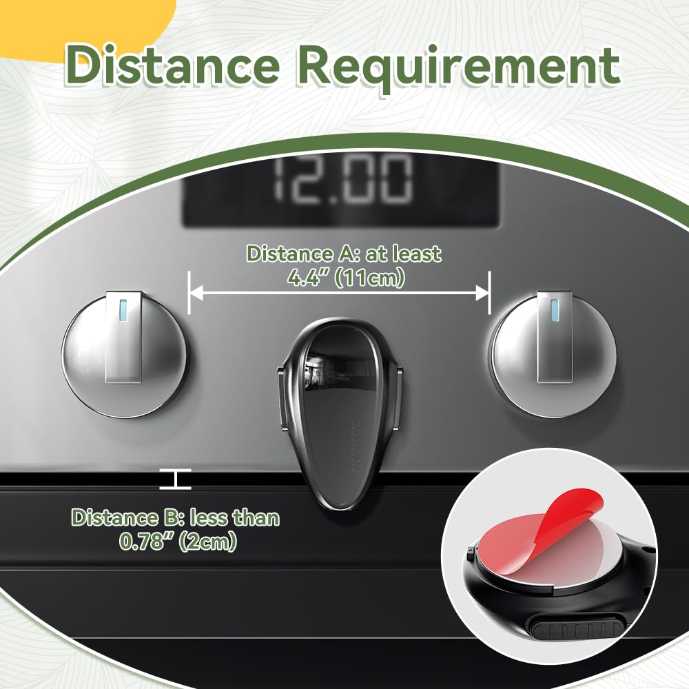 SAFELON 1 Pcs Child Safety Oven Lock, Kitchen Safety Oven Door Lock for Babies & Toddlers (Black)