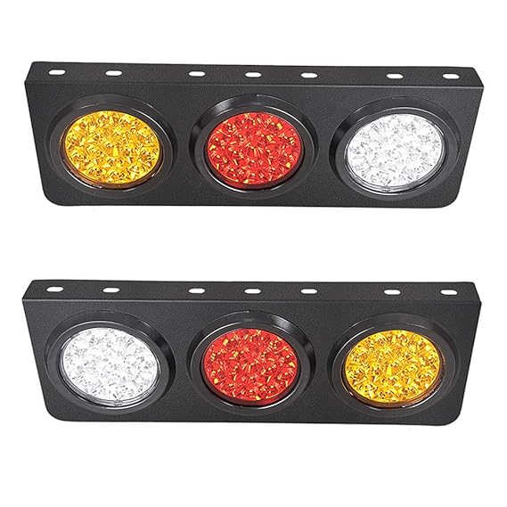 TOPPOWER Waterproof Truck/Trailer Tail Light Bar with Iron Bracket Base