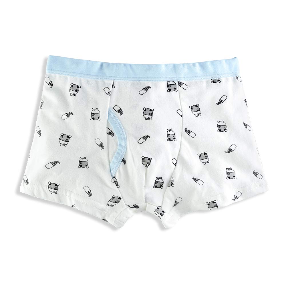 slaixiu Soft Cotton Kids Underwear Cartoon Boys Boxer Briefs 4-Pack (UW75-No.7-120)