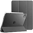 JETech Case for iPad Pro 11-Inch M4 2024 (5th Generation), Slim Stand Hard Back Shell Smart Cover with Auto Wake/Sleep (Space Gray)