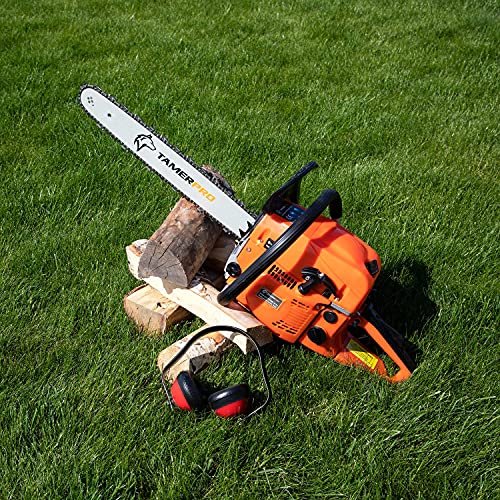 TAMERPRO Kettensäge Benzin, (2 PS, 45cm Schwertlänge) Motorsäge Benzin, Einhandkettensäge, Benzinkettensäge, 2,2 kW 45… – Bild 6