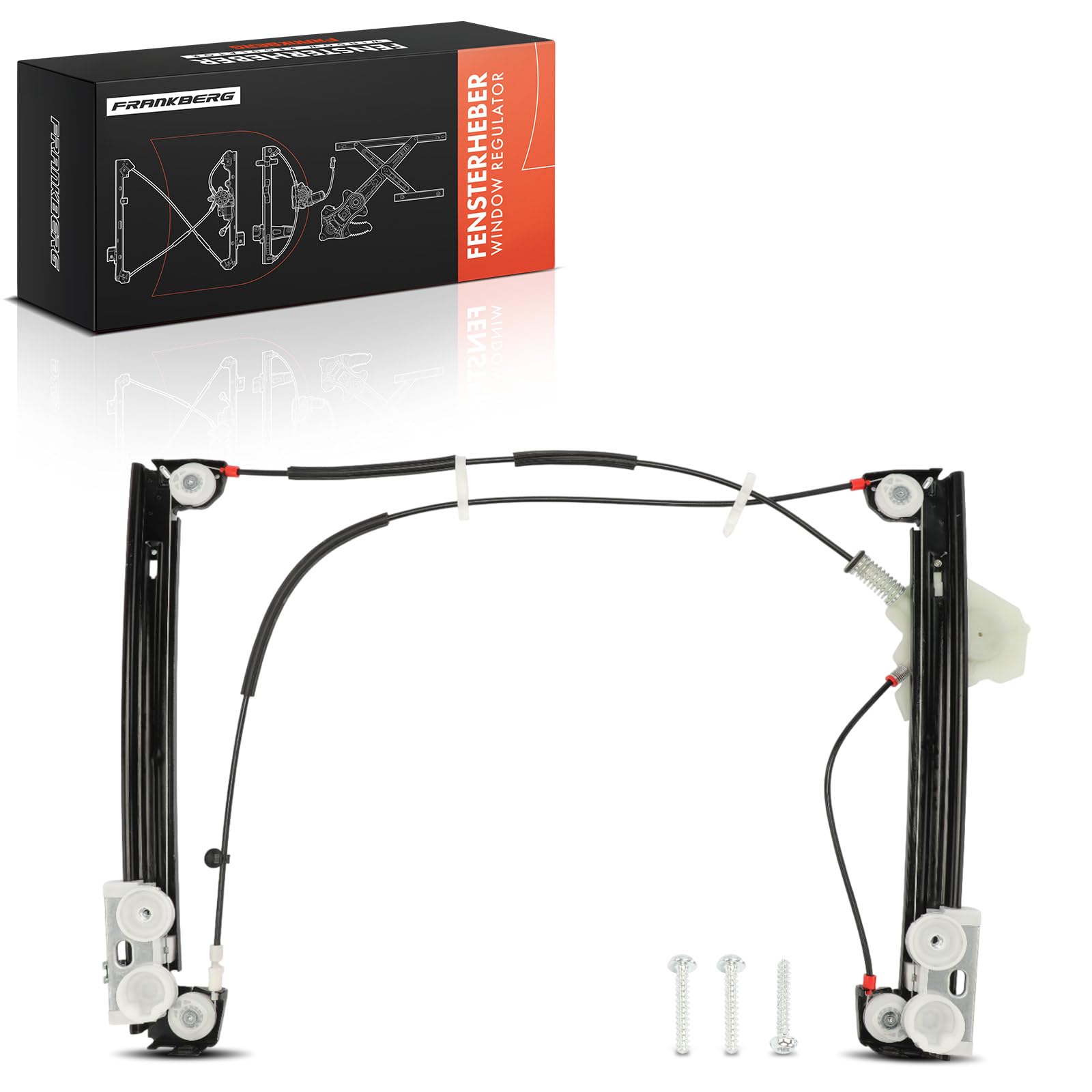 Frankberg Electric Window Regulator Without Motor Front Right Compatible with M.i.n.i R50 R53 1.4L 1.6L Hatchback 2001-2005 Replace# 51337039452