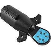 Anxingo 12V 7-Way Trailer Socket Tester RV Circuit Tester Circuit Plug Socket Tester for RV Auto Trailers