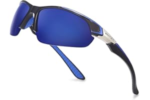 Xagger Polarized Sports Sunglasses for Men Women UV400 Wrap Around Baseball Softball Glasses