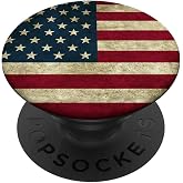 USA American Flag Vintage Independence 4th Of July Gift PopSockets Adhesive PopGrip