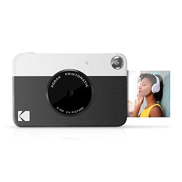 Kodak PRINTOMATIC Digitale Sofortbildkamera, Vollfarbdrucke auf Zink 2x3-Fotopapier mit Sticky-Back-Funktion - Drucken Sie Me