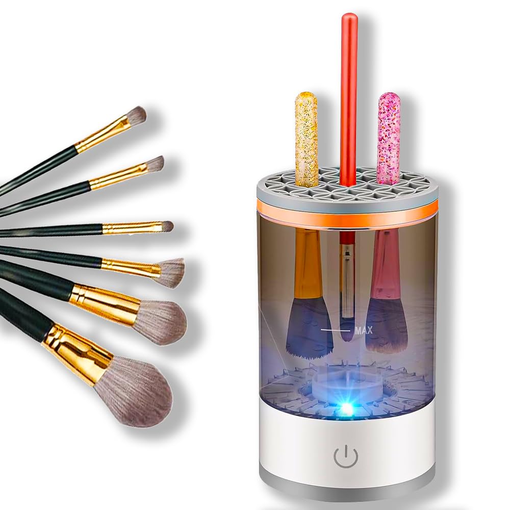 Globly Electric Makeup Brush Cleaner Automatic Make Up Cleaner for Brushes and Makeup Brushes