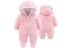 XMWEALTHY Unisex Baby Clothes Winter Coats Cute Newborn Infant Jumpsuit Snowsuit Bodysuits Registry for Baby Essentials Stuff