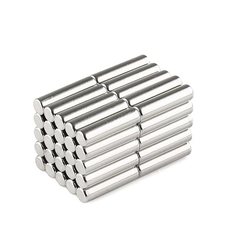 40 piezas imanes imanes neodimio N35 redondo cilindro imán ...