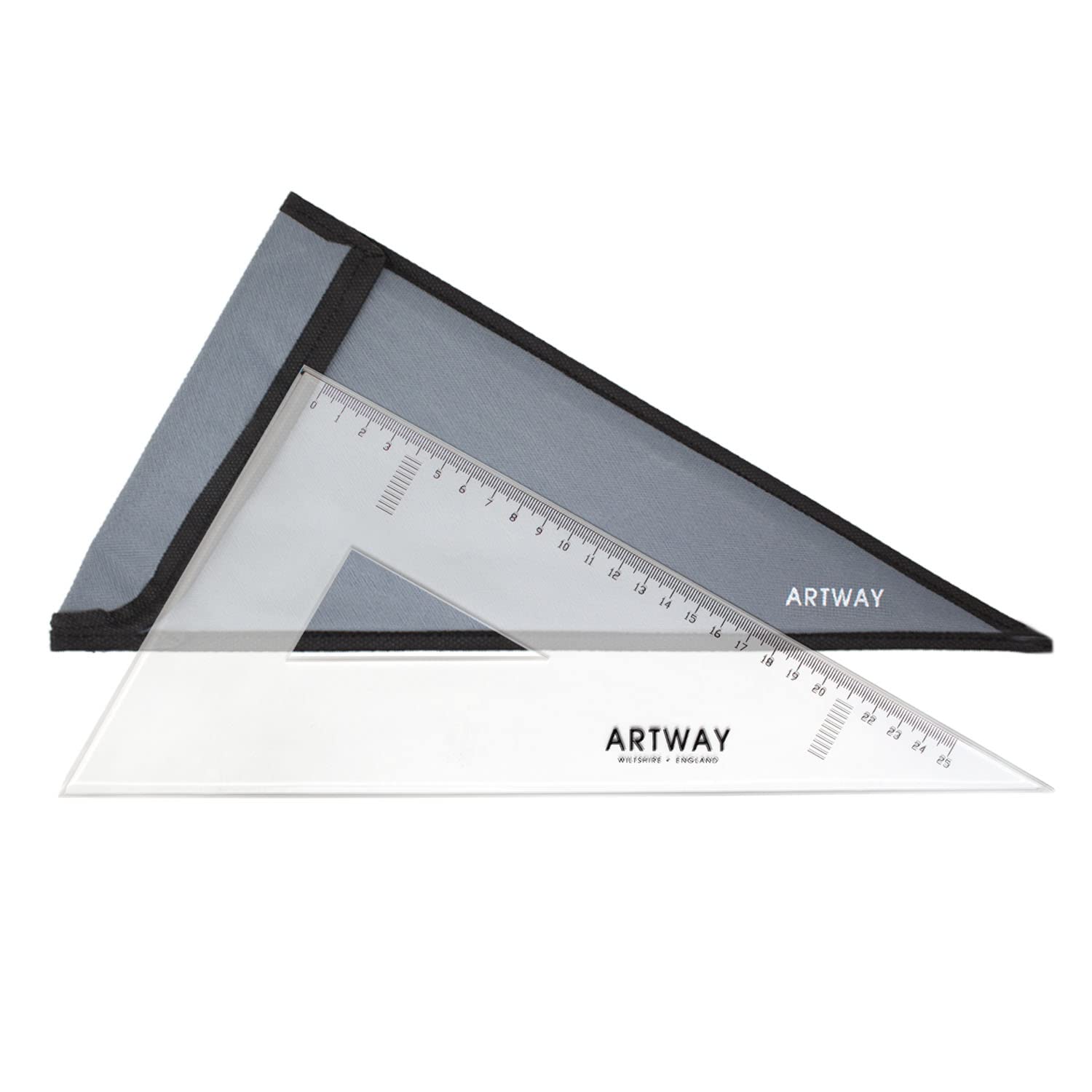 Artway Professional Acrylic Set Square - 60 degree - 30cm