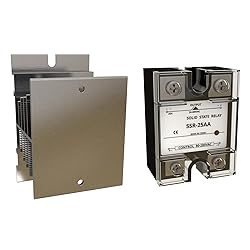 YQSIYU Solid State Relay SSR-25AA, AC to AC, Input